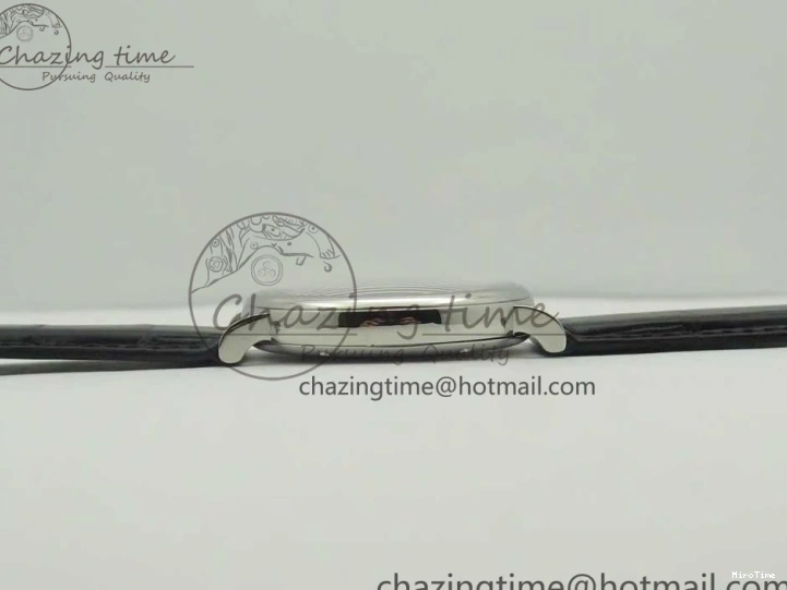 MIROTIME 0223 Supportive Portofino Automatic SS AF 1:1 Best Edition White Dial on Black Croco Leather Strap A 7184